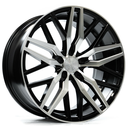 22" Axe Wheels EX30 Black & Polished Face 22x10.5 Wheel 5x130 25mm Rim